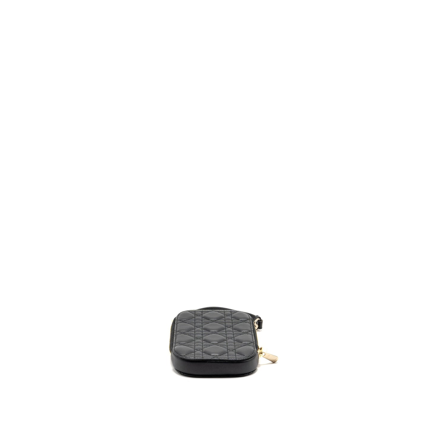 Dior lady dior Callâin Dior phone holder lambskin black