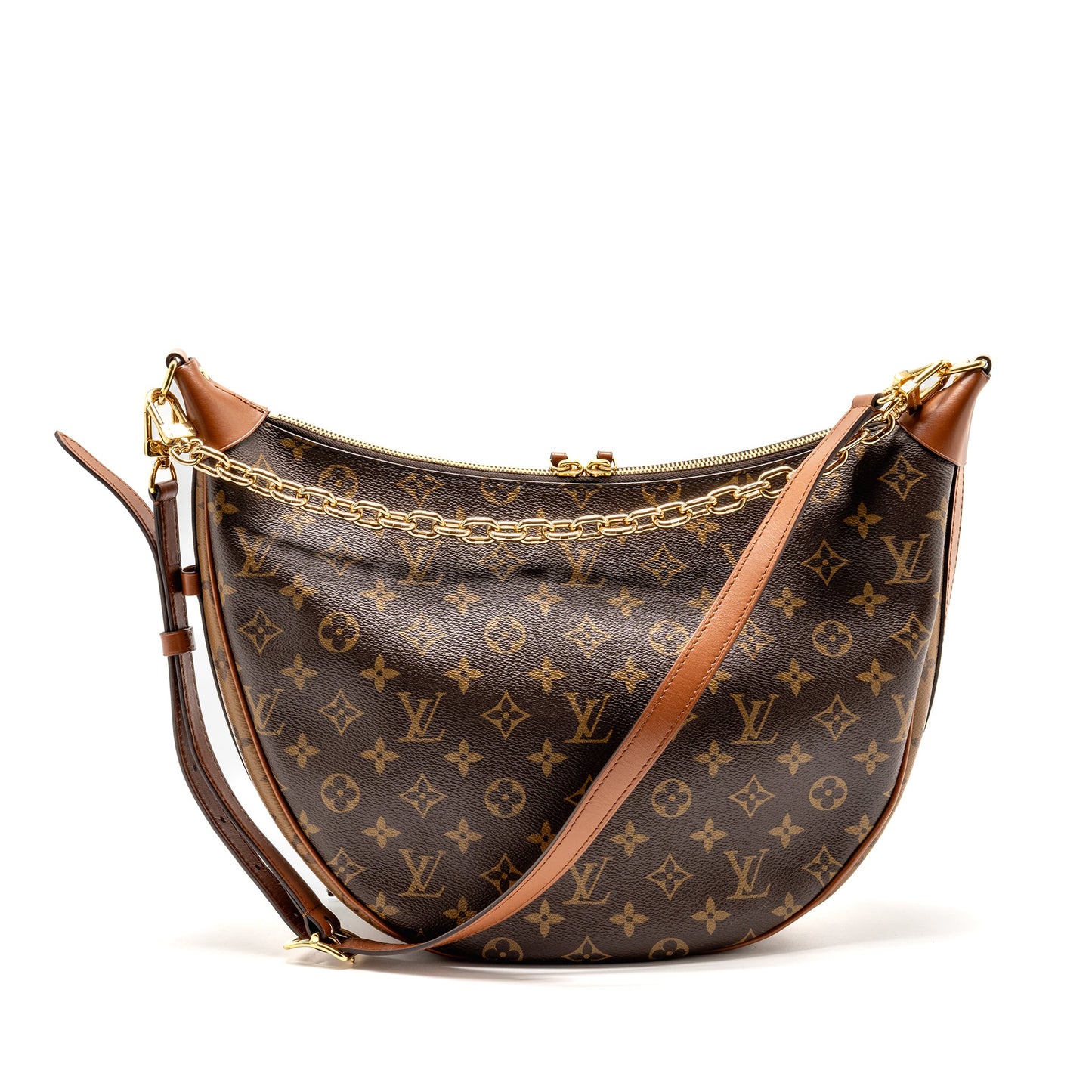 Louis Vuitton Loop Hobo Purse Monogram Canvas