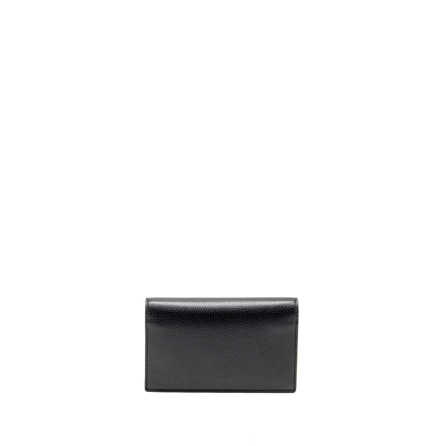 Gucci Interlocking Chain Wallet Calfskin Black