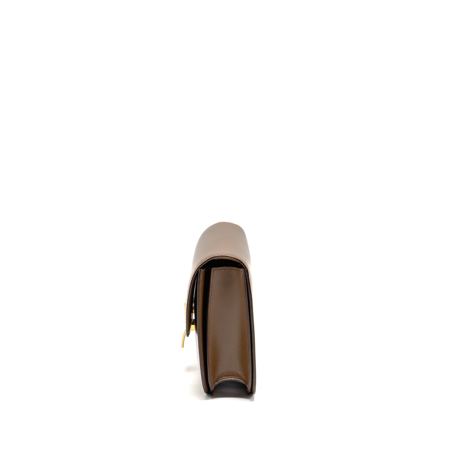 CELINE Medium Classic Box Purse Calfskin Camel