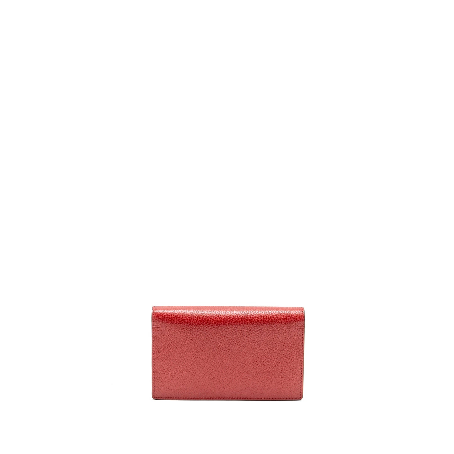 Gucci Interlocking Chain Wallet Calfskin Red