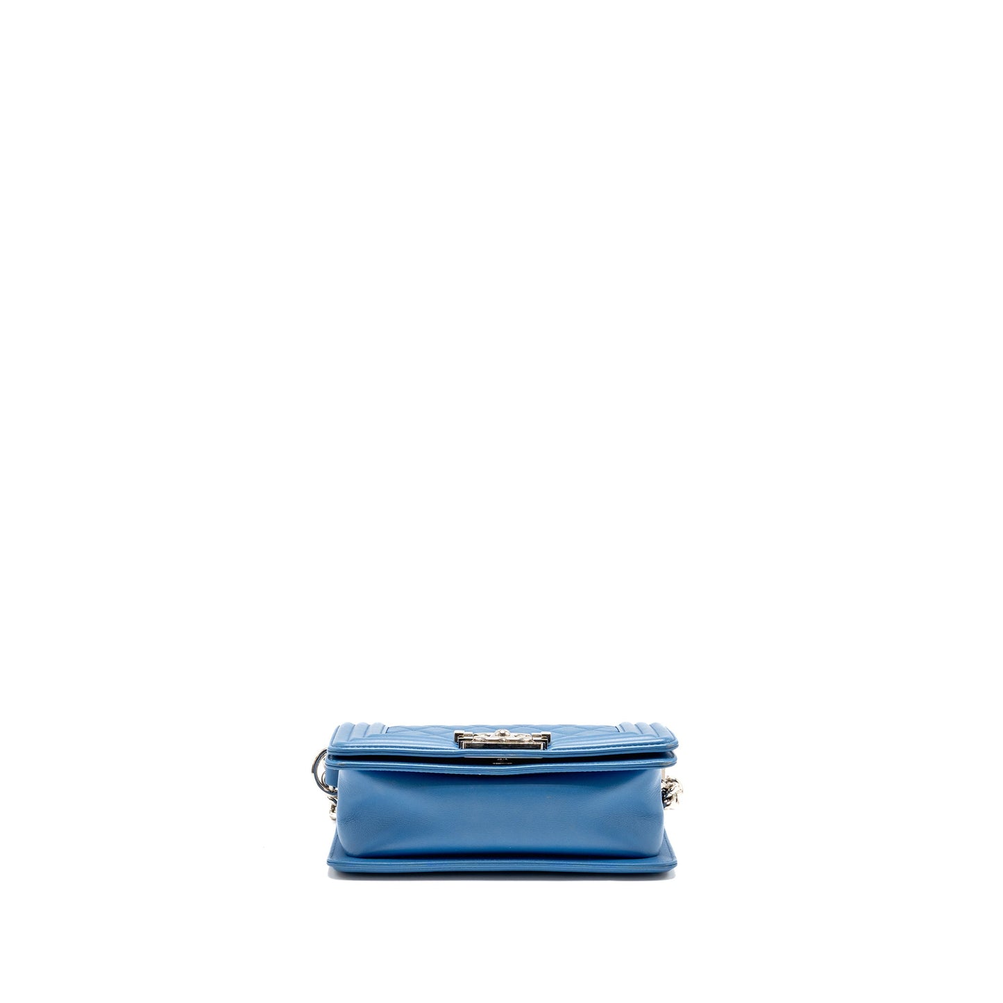 Chanel Small Boy Bag Calfskin Blue SHW