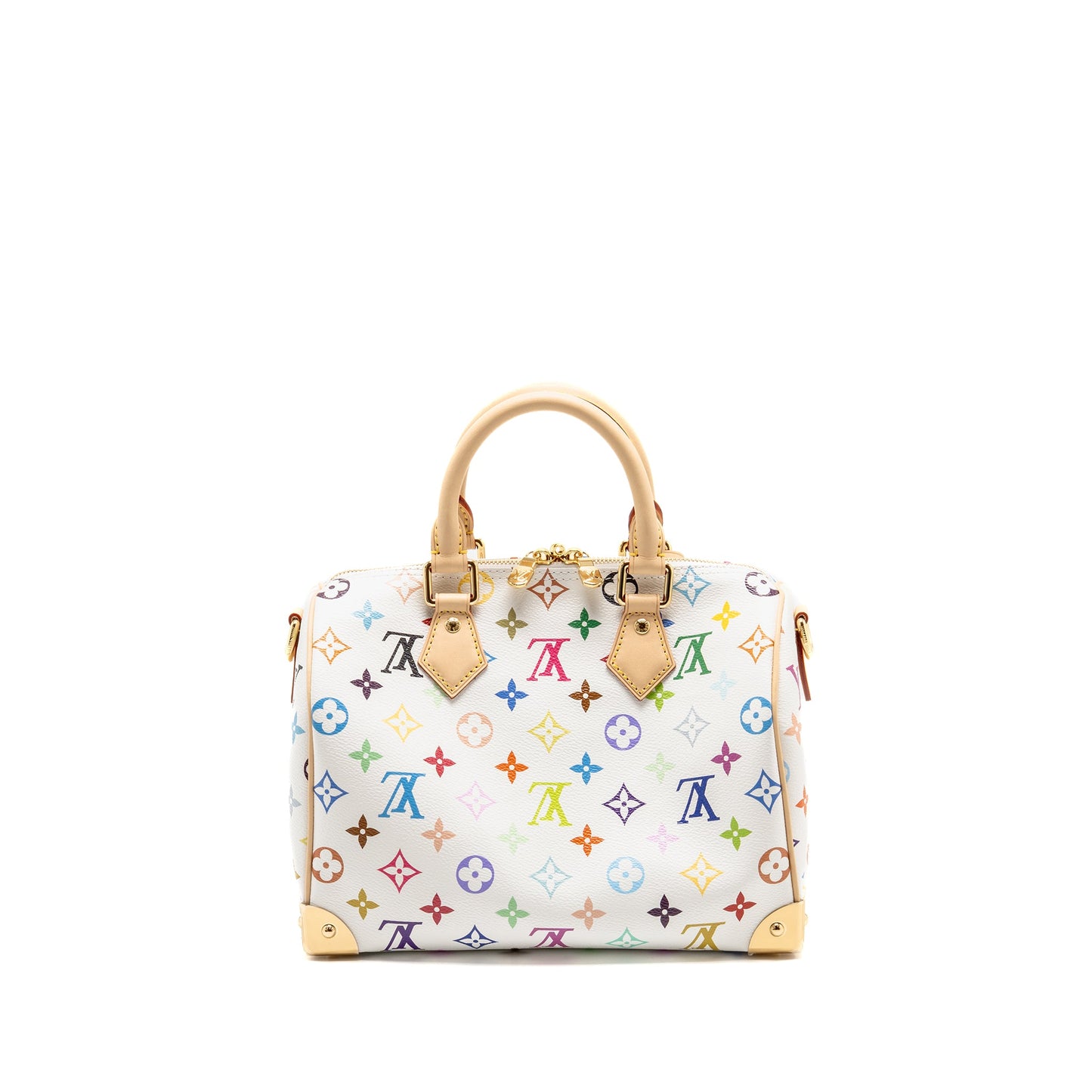 Louis Vuitton x Speedy BandouliÃ¨re 25 Monogram Canvas White/ Multicolour
