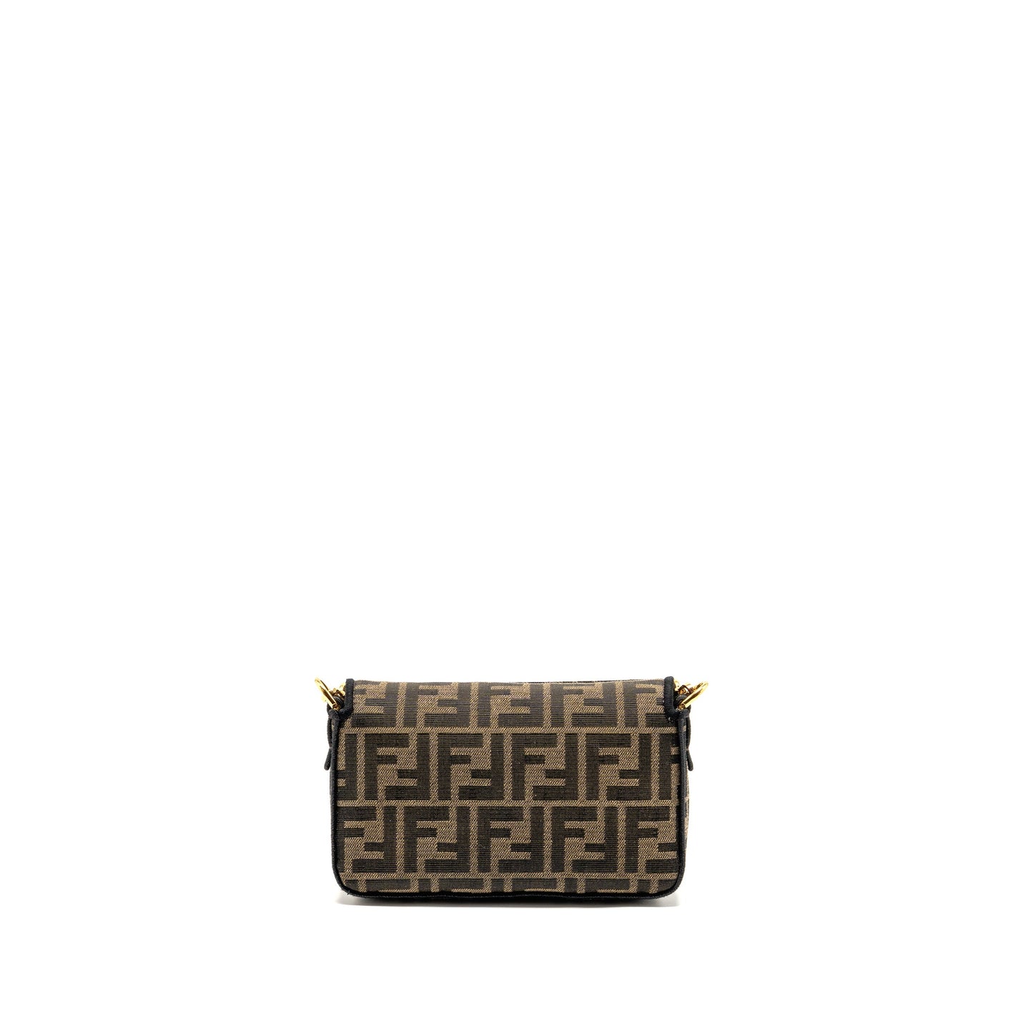 Fendi Mini Baguette Jacquard canvas brown