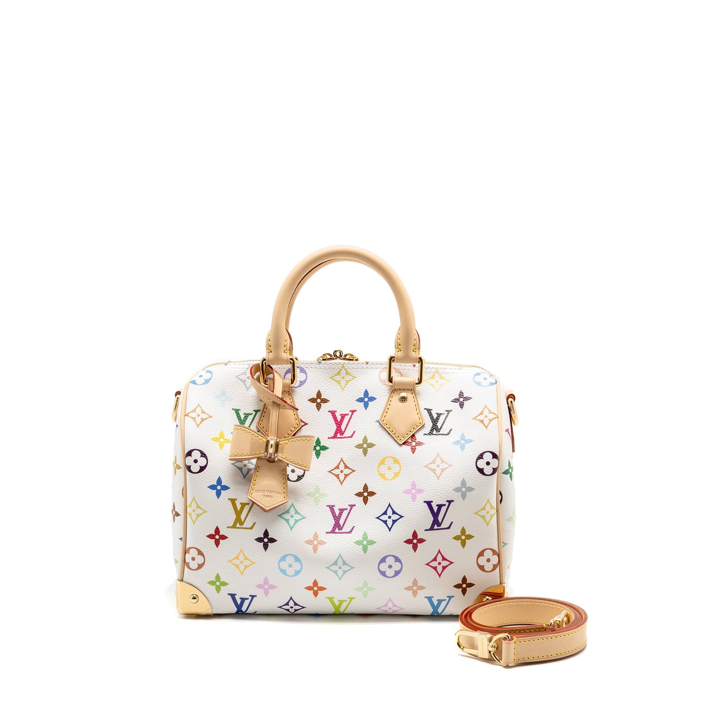 Louis Vuitton x Speedy BandouliÃ¨re 25 Monogram Canvas White/ Multicolour