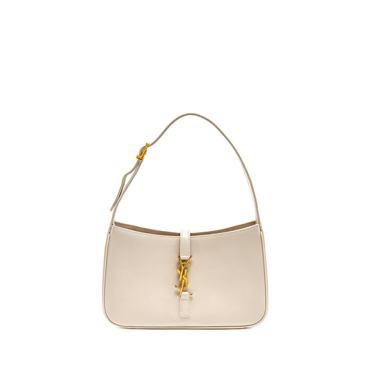 Saint laurent Le 5 A 7 hobo calfskin blanc vintage