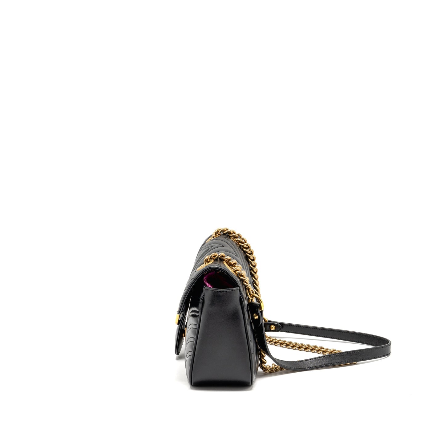 Gucci Small Marmont Mini Purse Calfskin Black