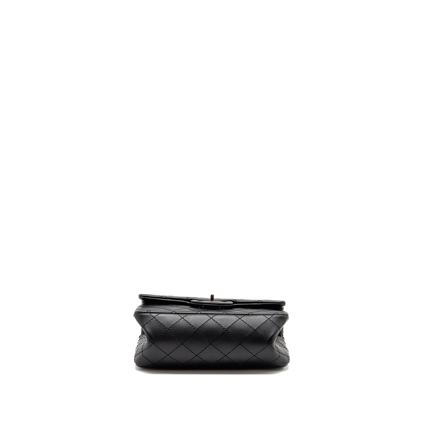 Chanel MINI 2.55 reissue aged calfskin black SHW (Microchip)
