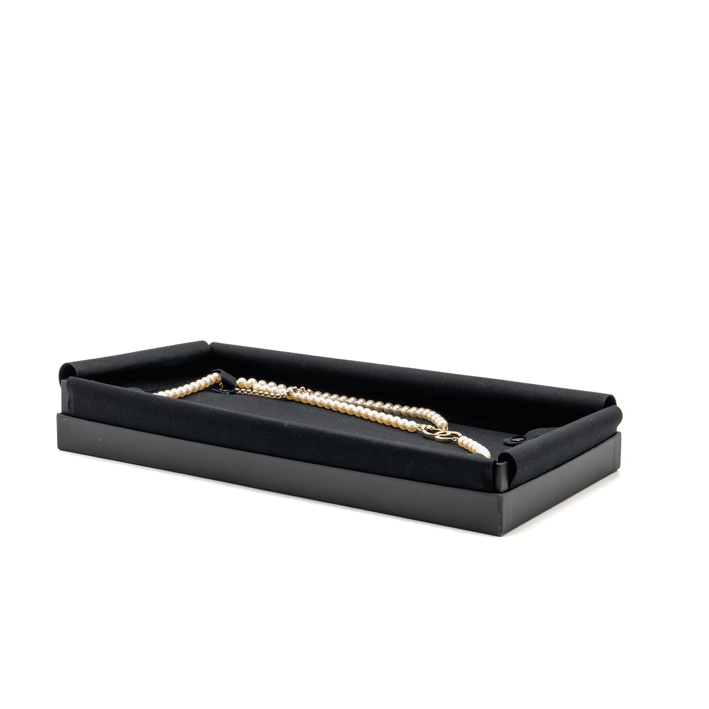 Chanel CC Pearl and Crystal Drop Belt Light Gold Tone