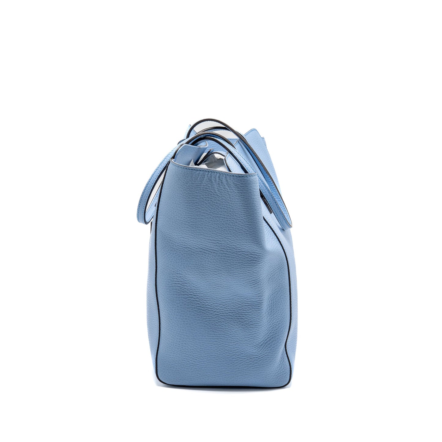 Gucci Medium Swing Tote Purse Calfskin Blue