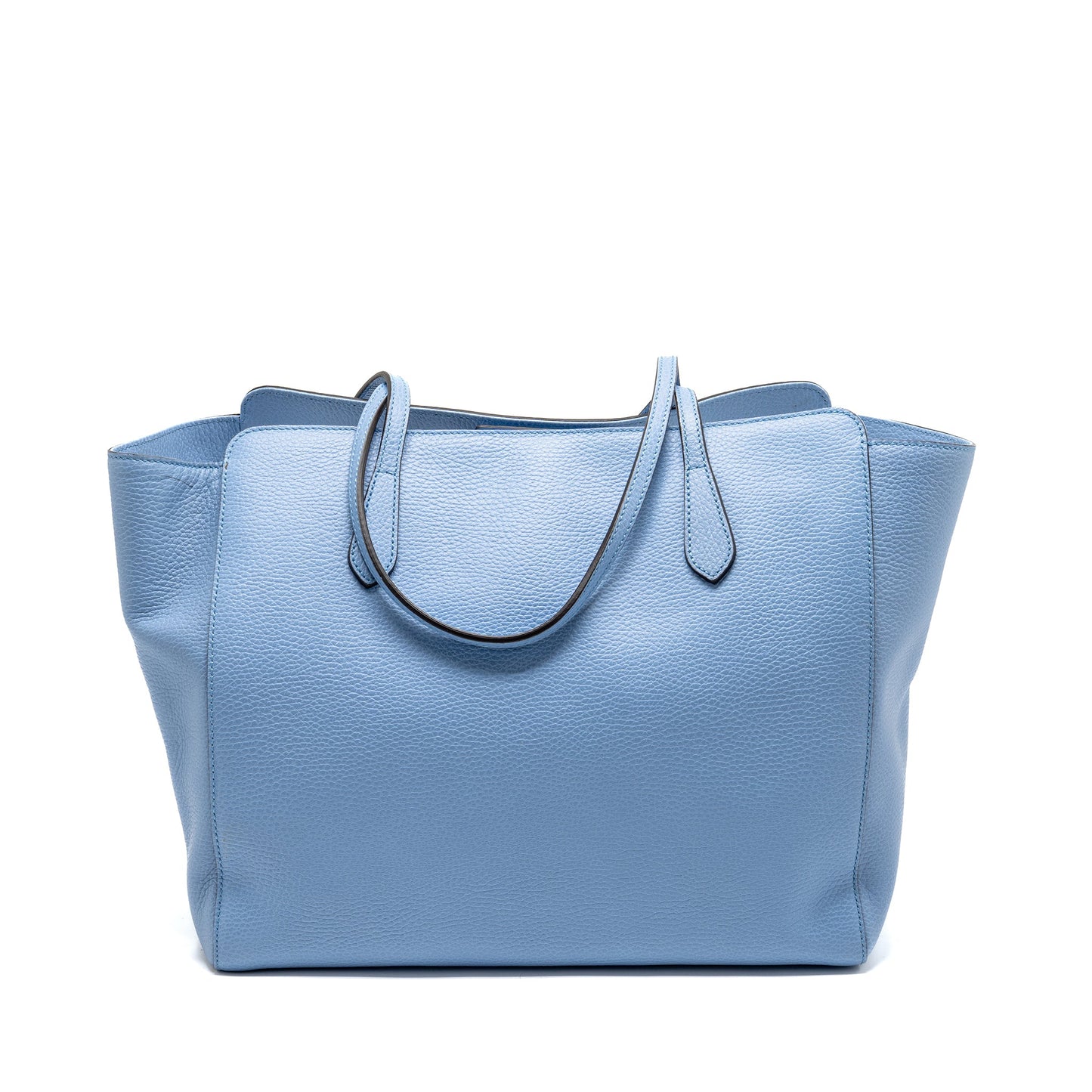 Gucci Medium Swing Tote Purse Calfskin Blue