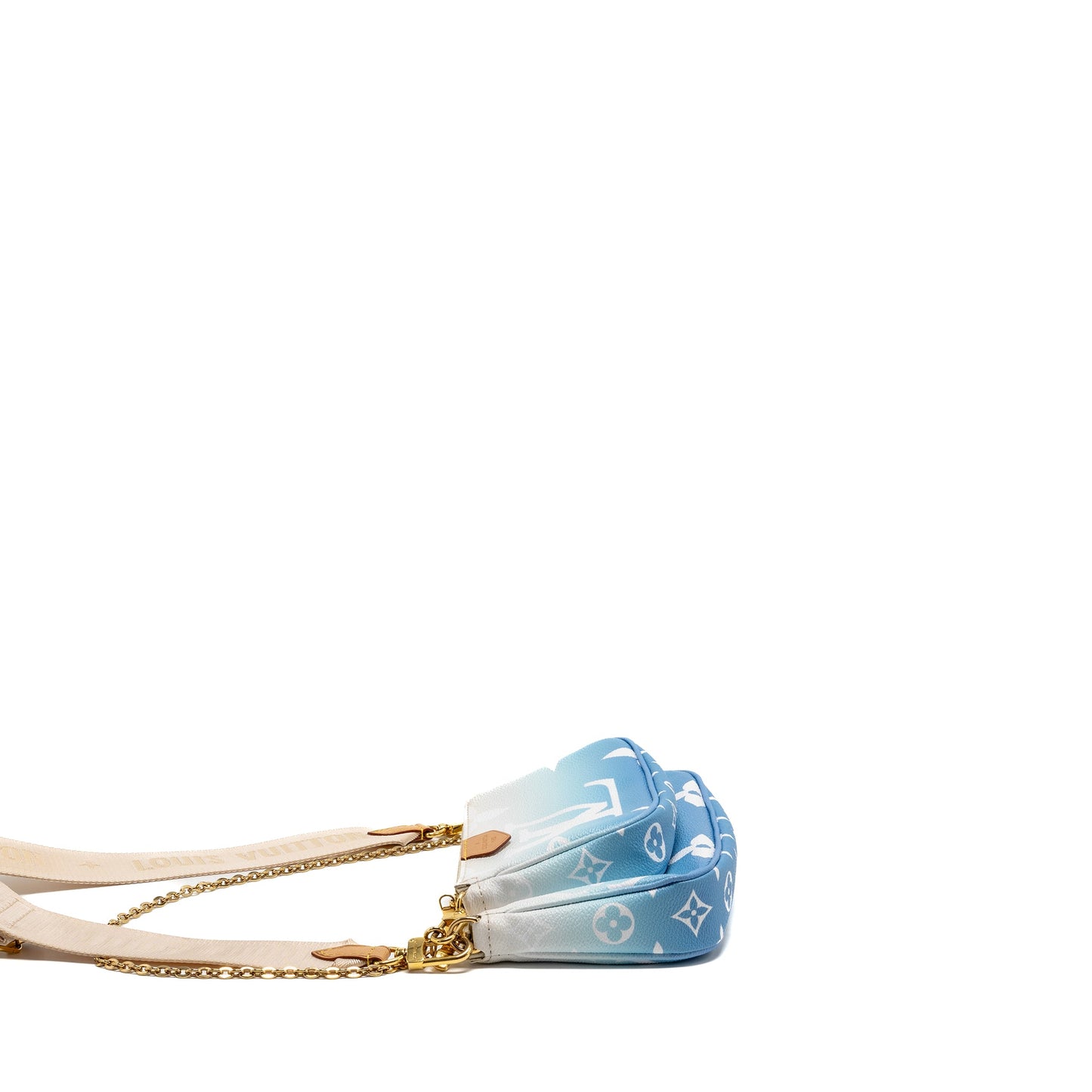 Louis Vuitton Multi Pochette Accessories By The Pool Giant Monogram Canvas Blue
