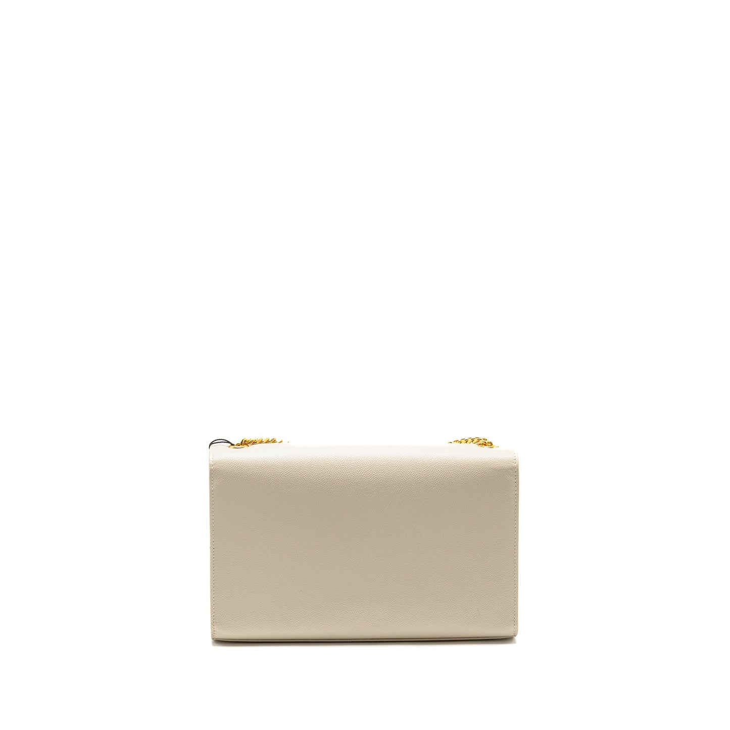 Saint Laurent/ Medium Kate Purse Grained Calfskin White