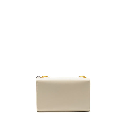 Saint Laurent/ Medium Kate Purse Grained Calfskin White