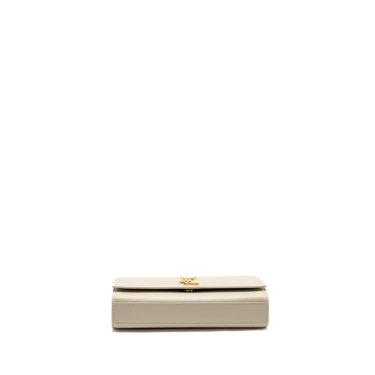 Saint Laurent/ Medium Kate Purse Grained Calfskin White