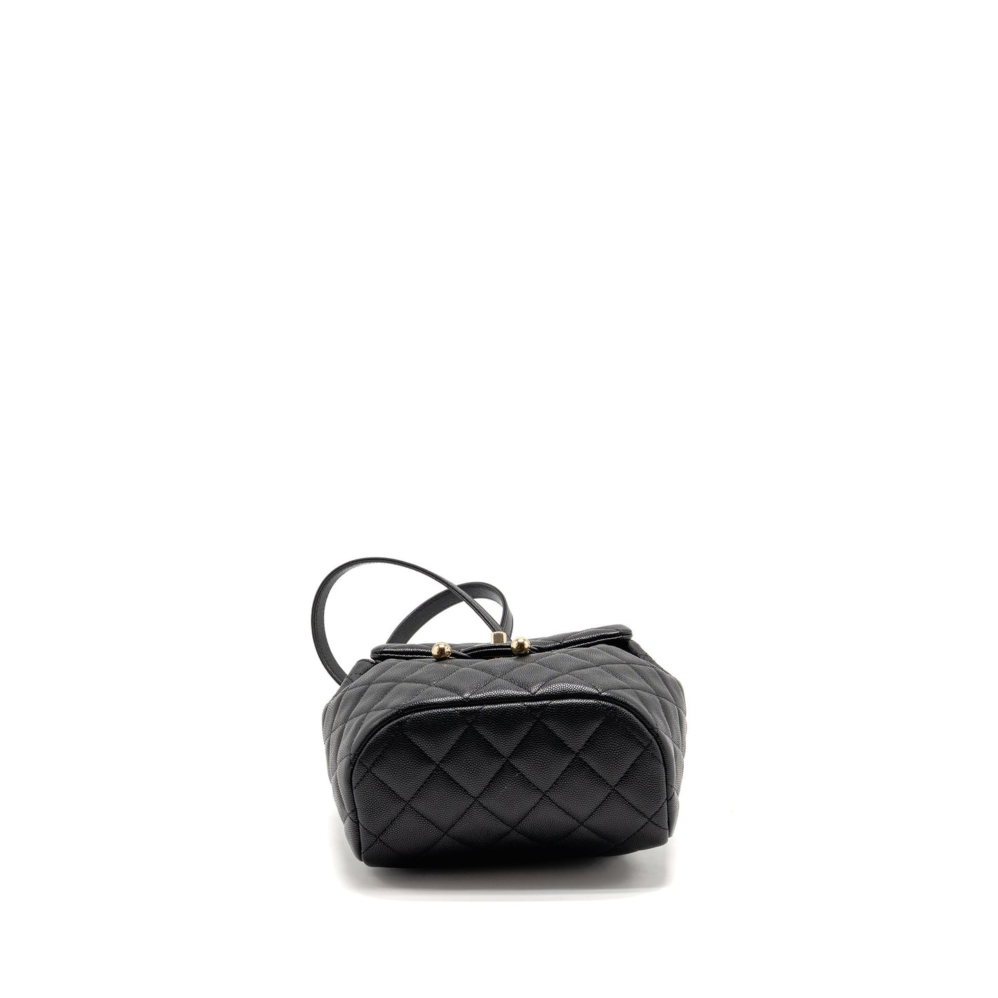 Chanel Quilted Mini Backpack Caviar Black LGHW (Microchip)