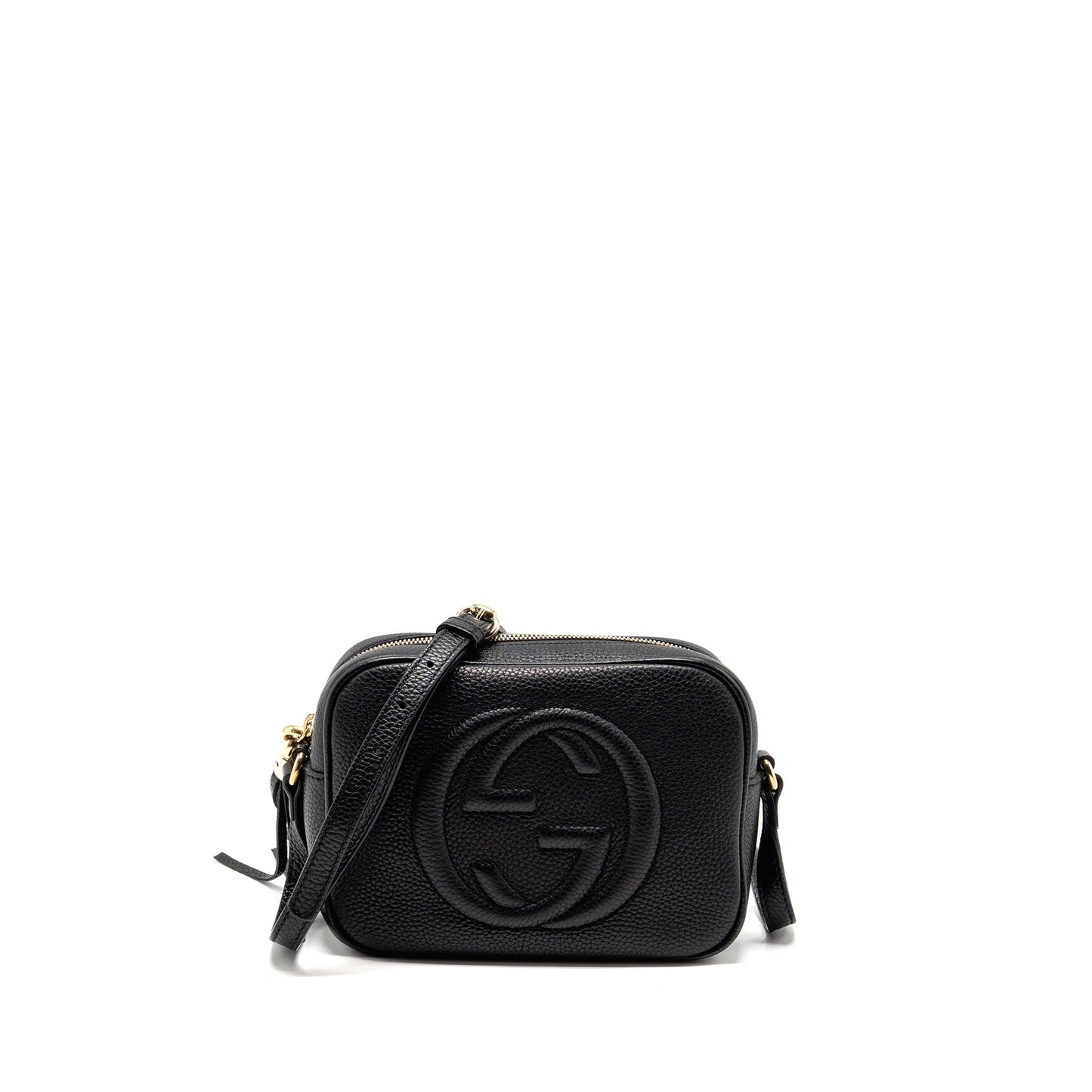 Gucci Soho Disco Camera crossbody Purse calfskin black
