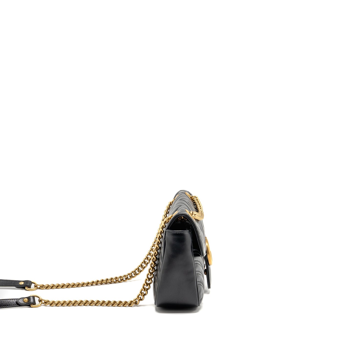 Gucci Medium Marmont Mini Purse Calfskin Black
