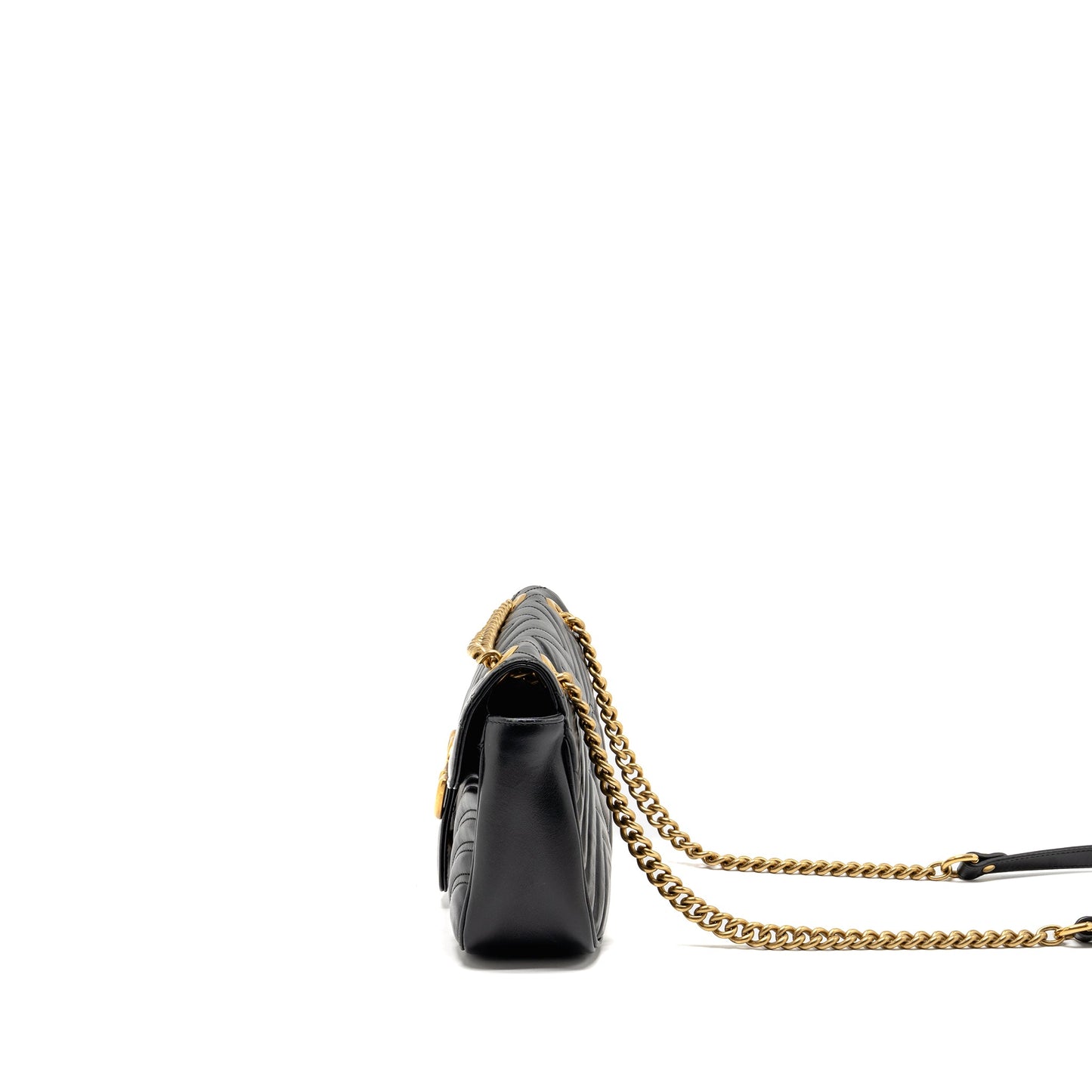 Gucci Medium Marmont Mini Purse Calfskin Black