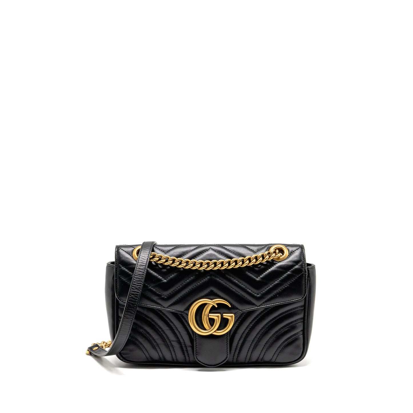 Gucci Medium Marmont Mini Purse Calfskin Black