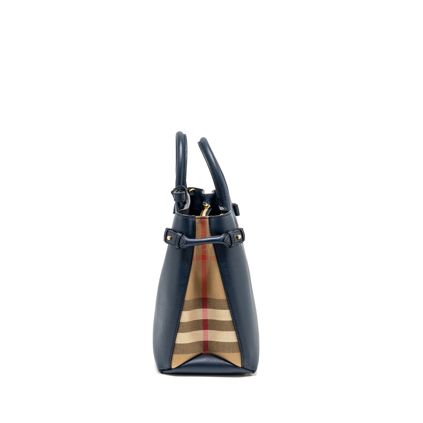 Burberry The Large Banner Purse Calfskin Dark Blue/Multicolour