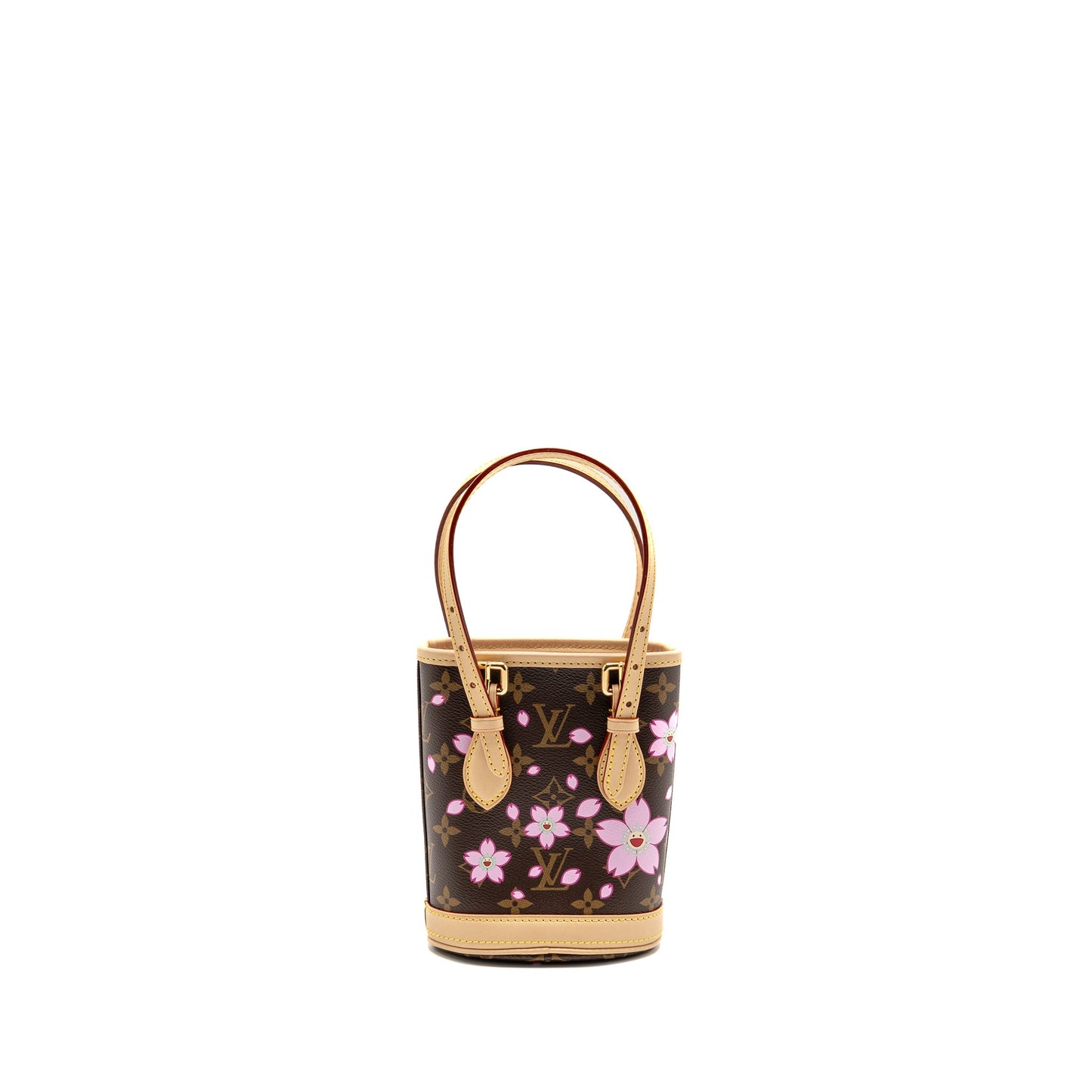 Louis Vuitton Haruki Murakami Nano Bucket Monogram Canvas Sakura Brown