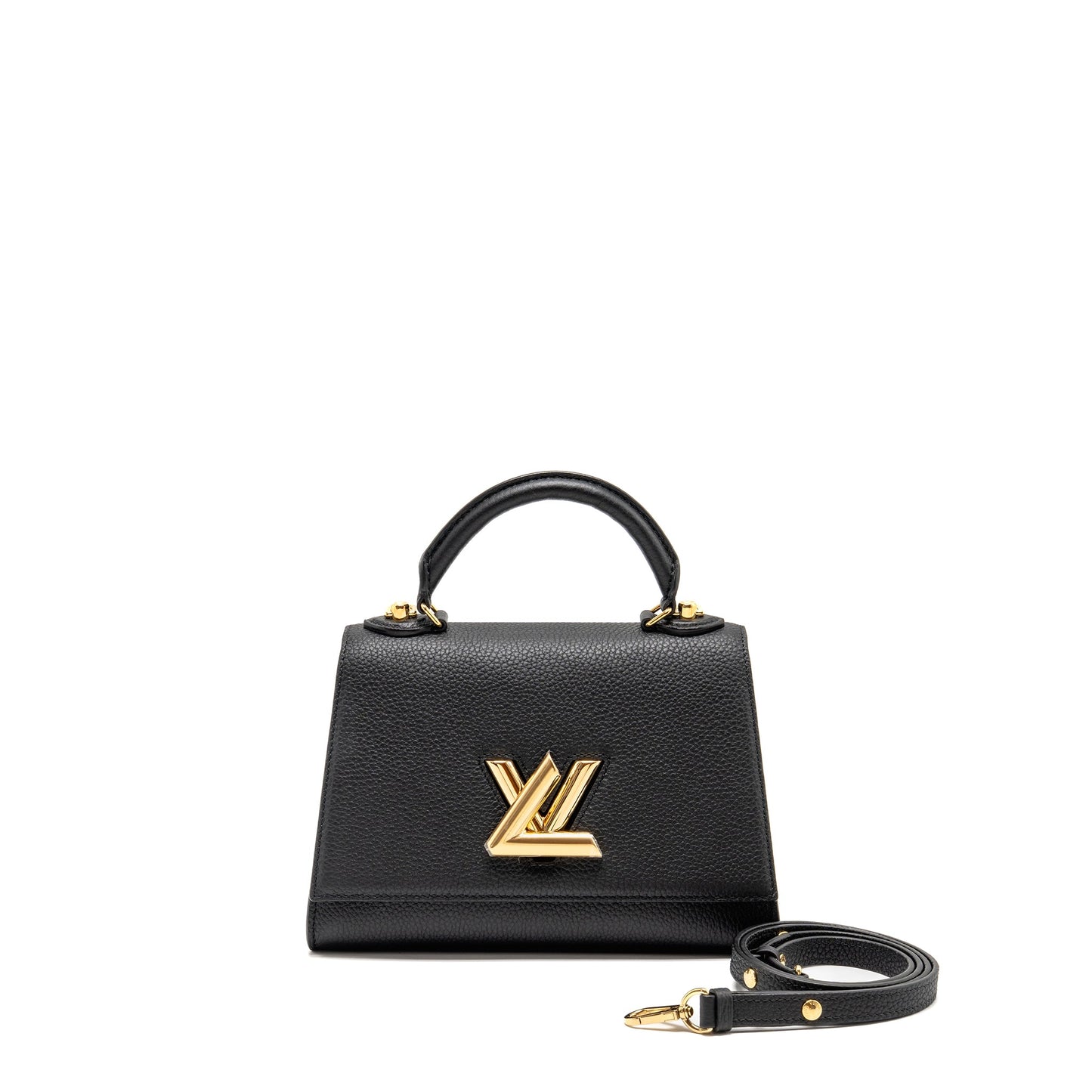 Louis Vuitton Twist One Handle Taurillon Leather Black/Pink