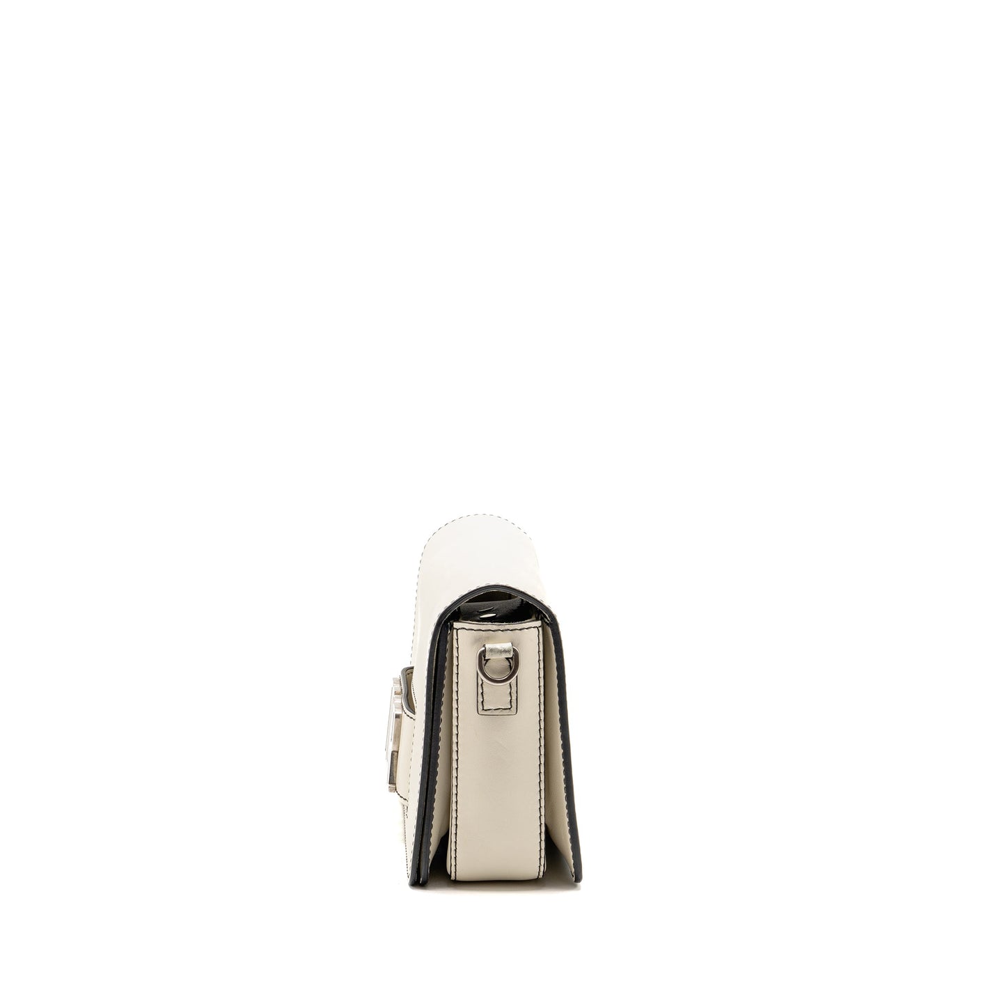 Dior Diorevolution Flap Purse Calfskin White