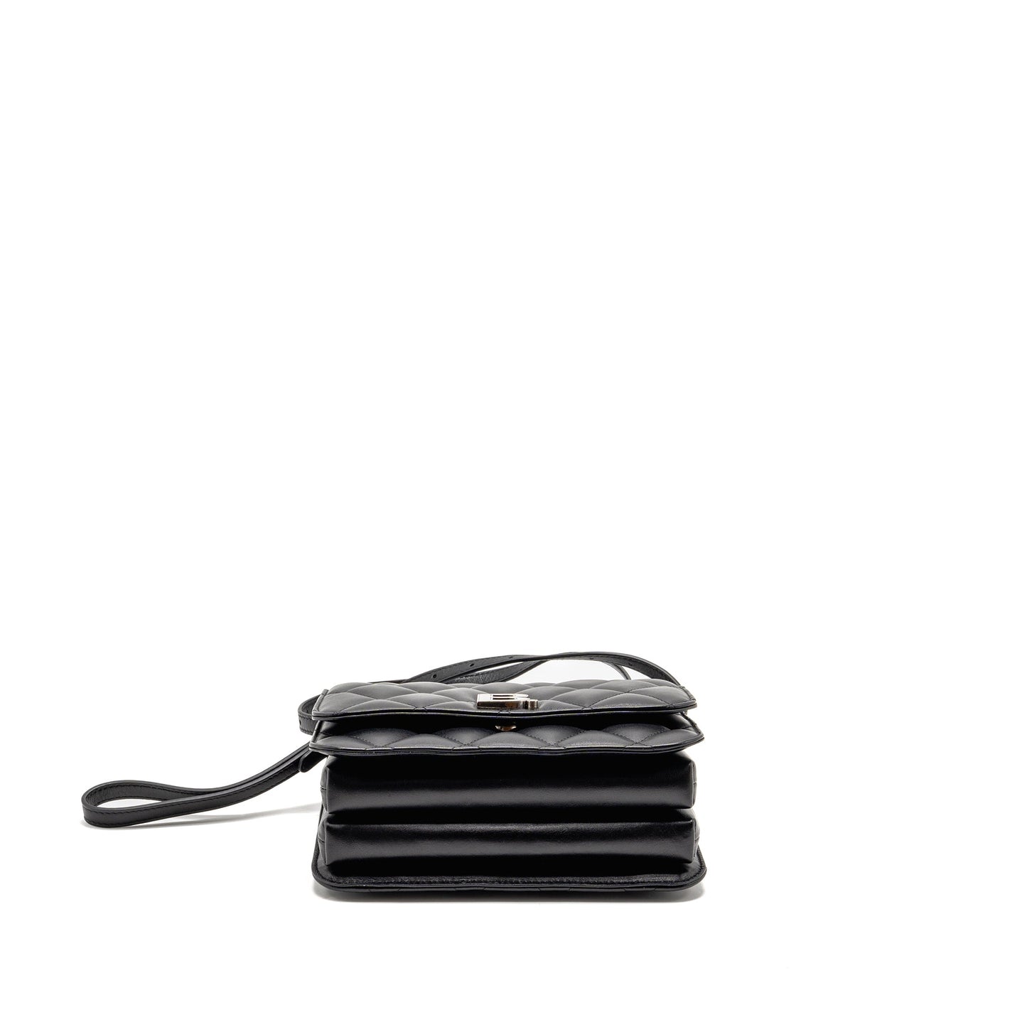 Balenciaga B. Mini Purse Calfskin Black Ruthenium Hardware