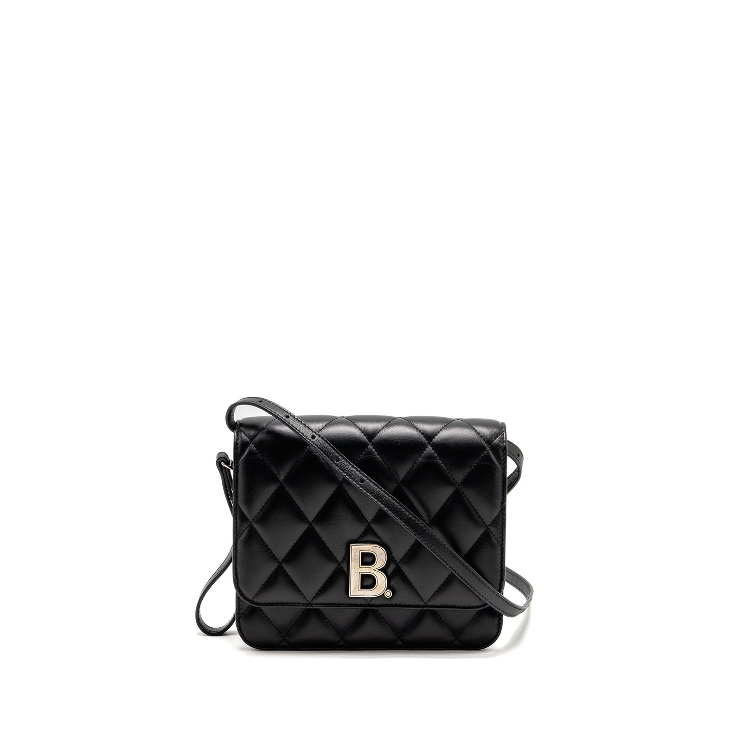 Balenciaga B. Mini Purse Calfskin Black Ruthenium Hardware