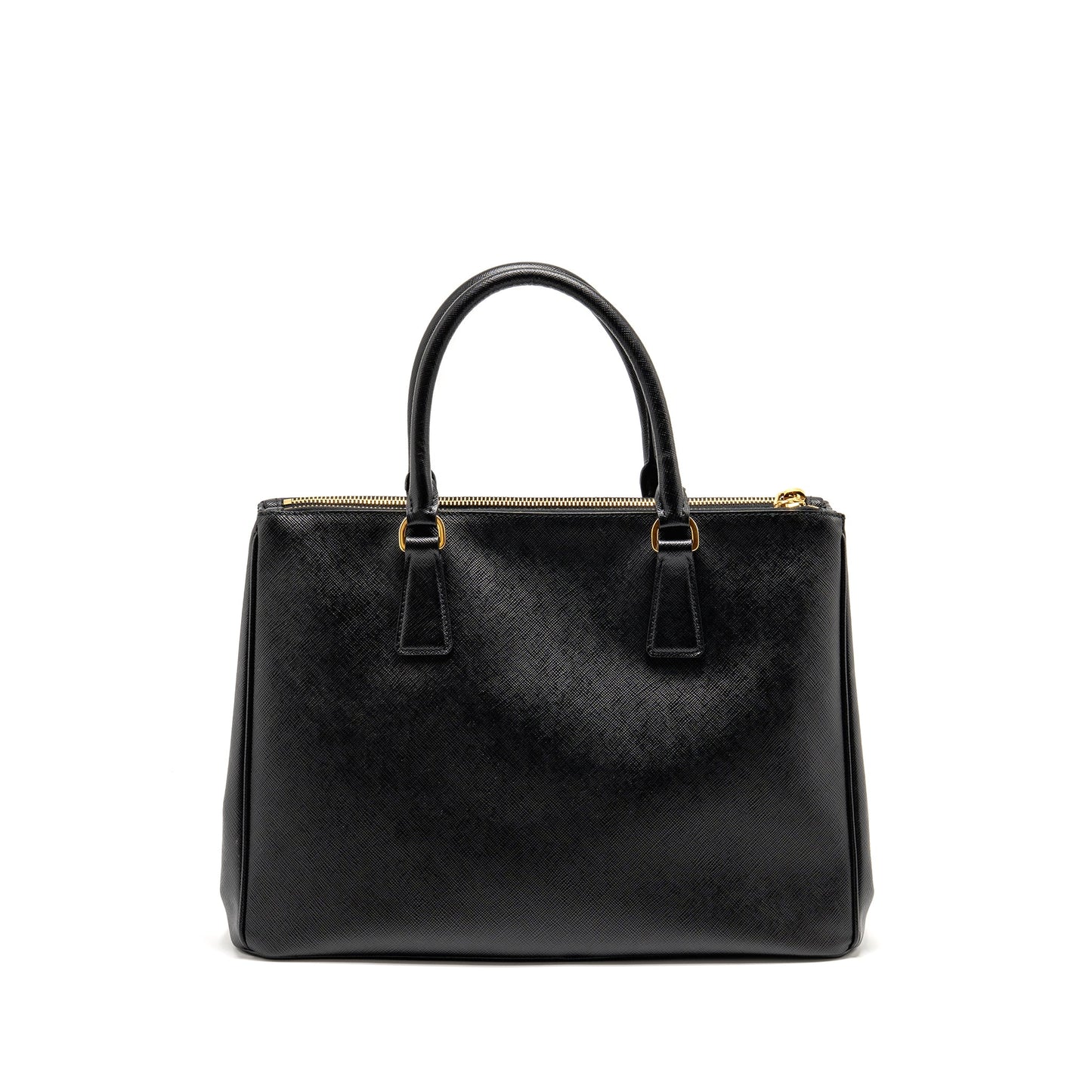 Prada Large Saffiano Tote Purse Leather Black