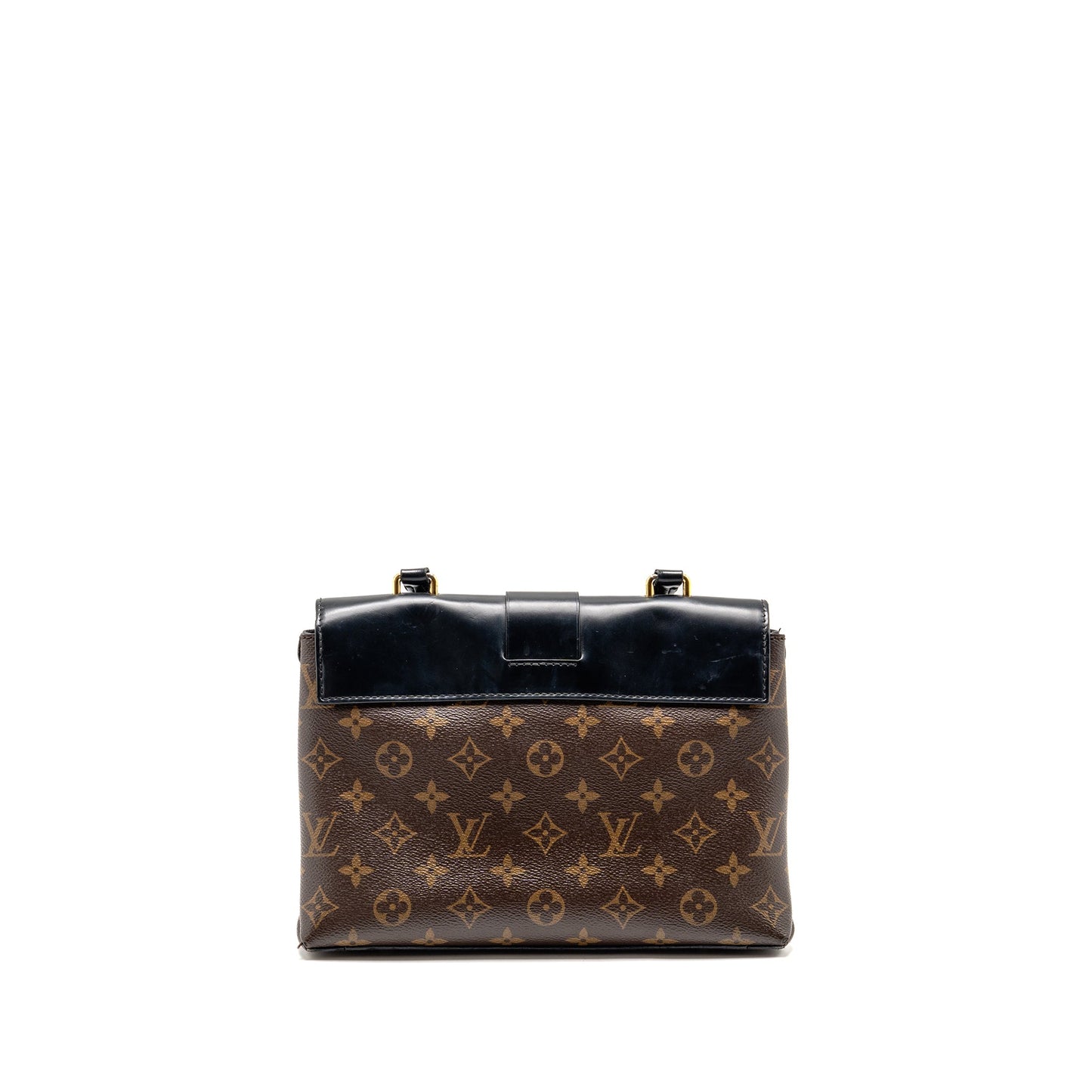Louis Vuitton one handle monogram canvas/ leather black