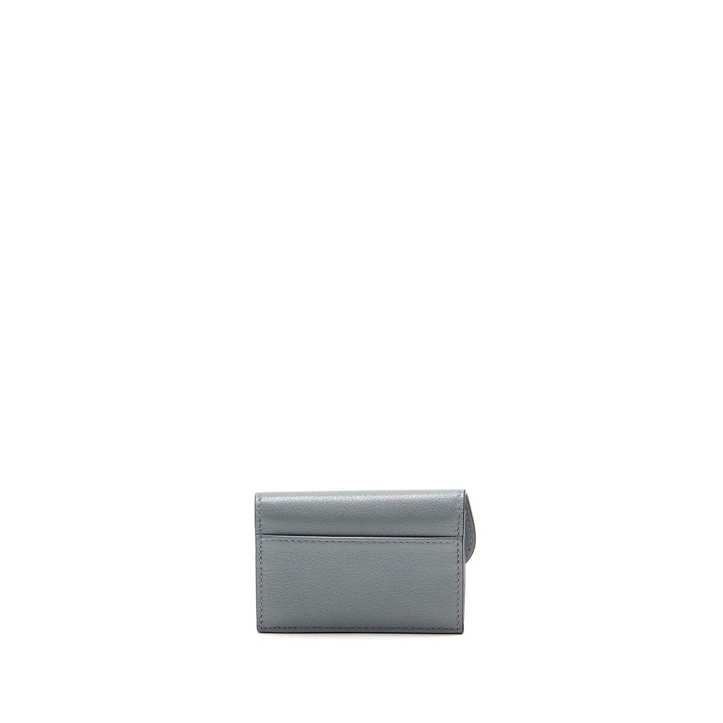 Dior Saddle Bloom Card Holder Goatskin Cloud Blue
