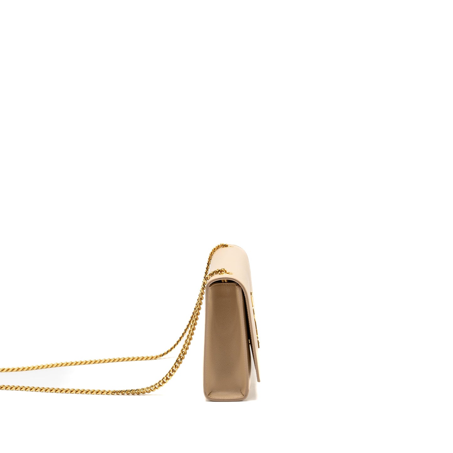 Saint Laurent/ Kate Medium Grained Calfskin Dark Beige