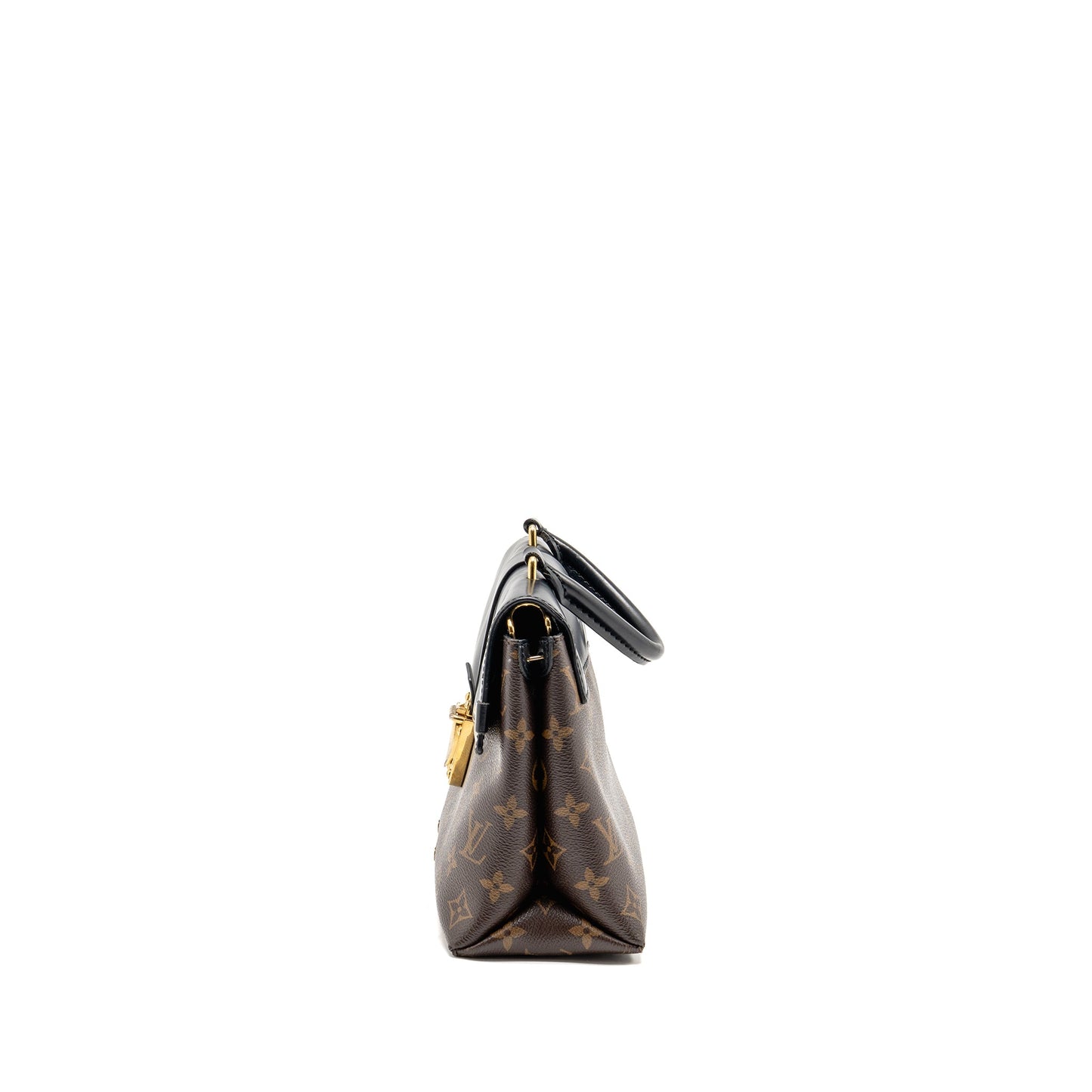 Louis Vuitton one handle monogram canvas/ leather black