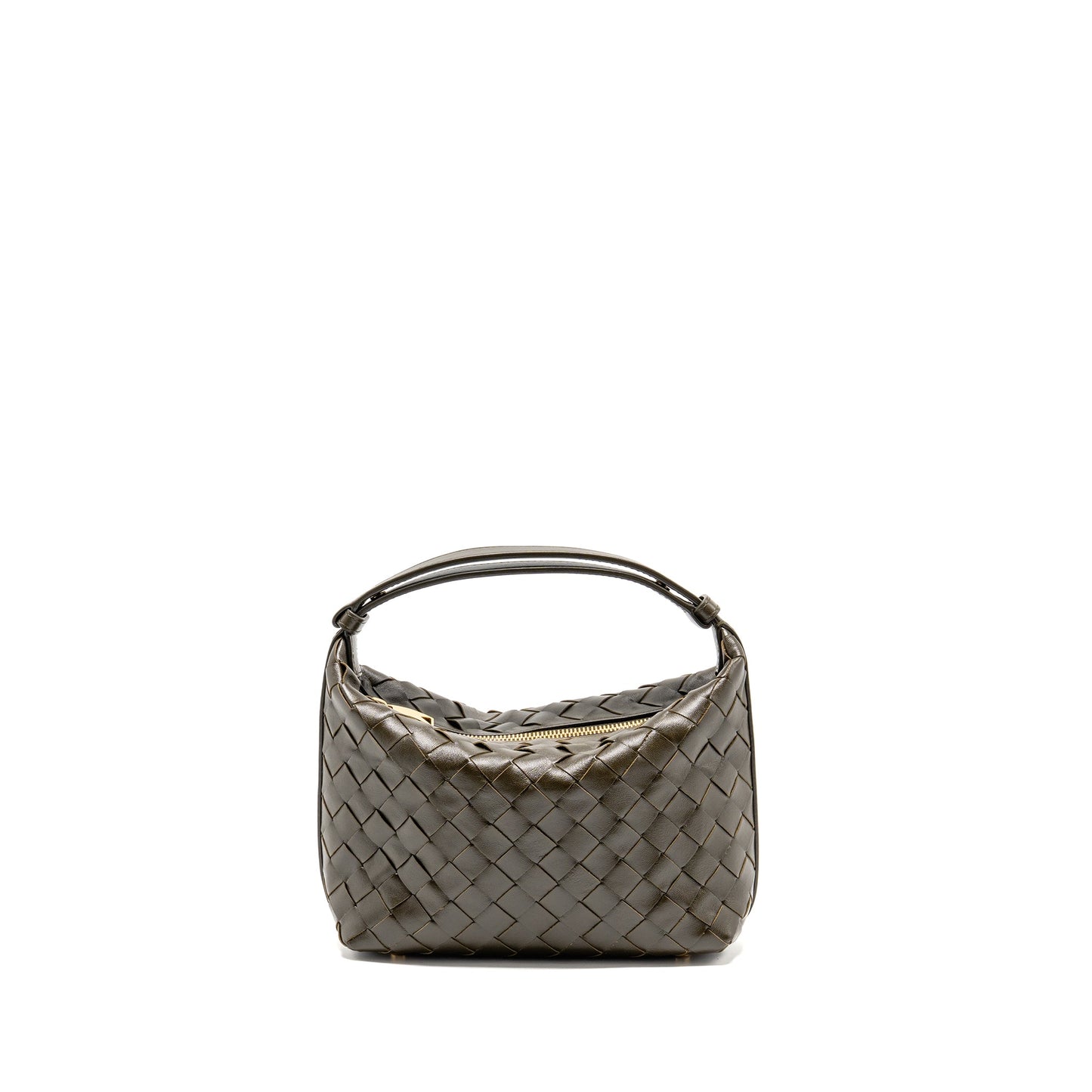 Bottega Veneta Wallace Purse Calfskin Kaki
