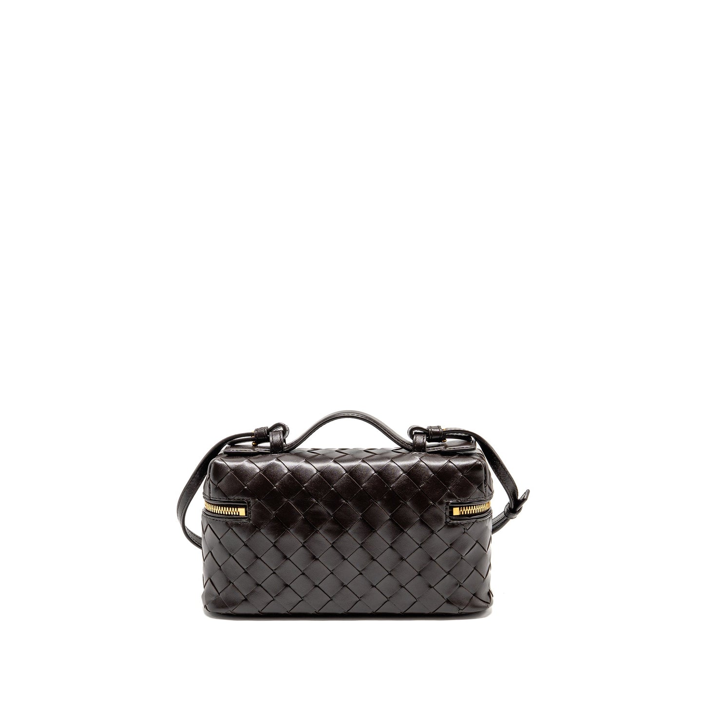 Bottega Veneta Bang Bang Vanity Case with Strap Intrecciato Leather Fondant