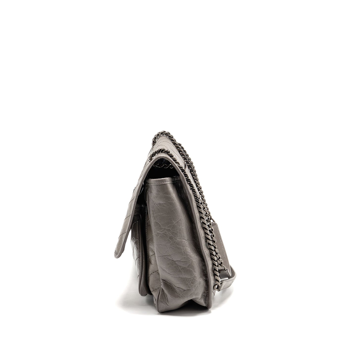 Saint Laurent / Large Niki Purse Calfskin Grey
