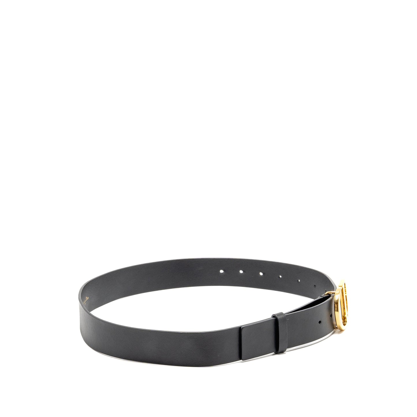 Dior Size 90 30 Montaigne Belt Calfskin Black