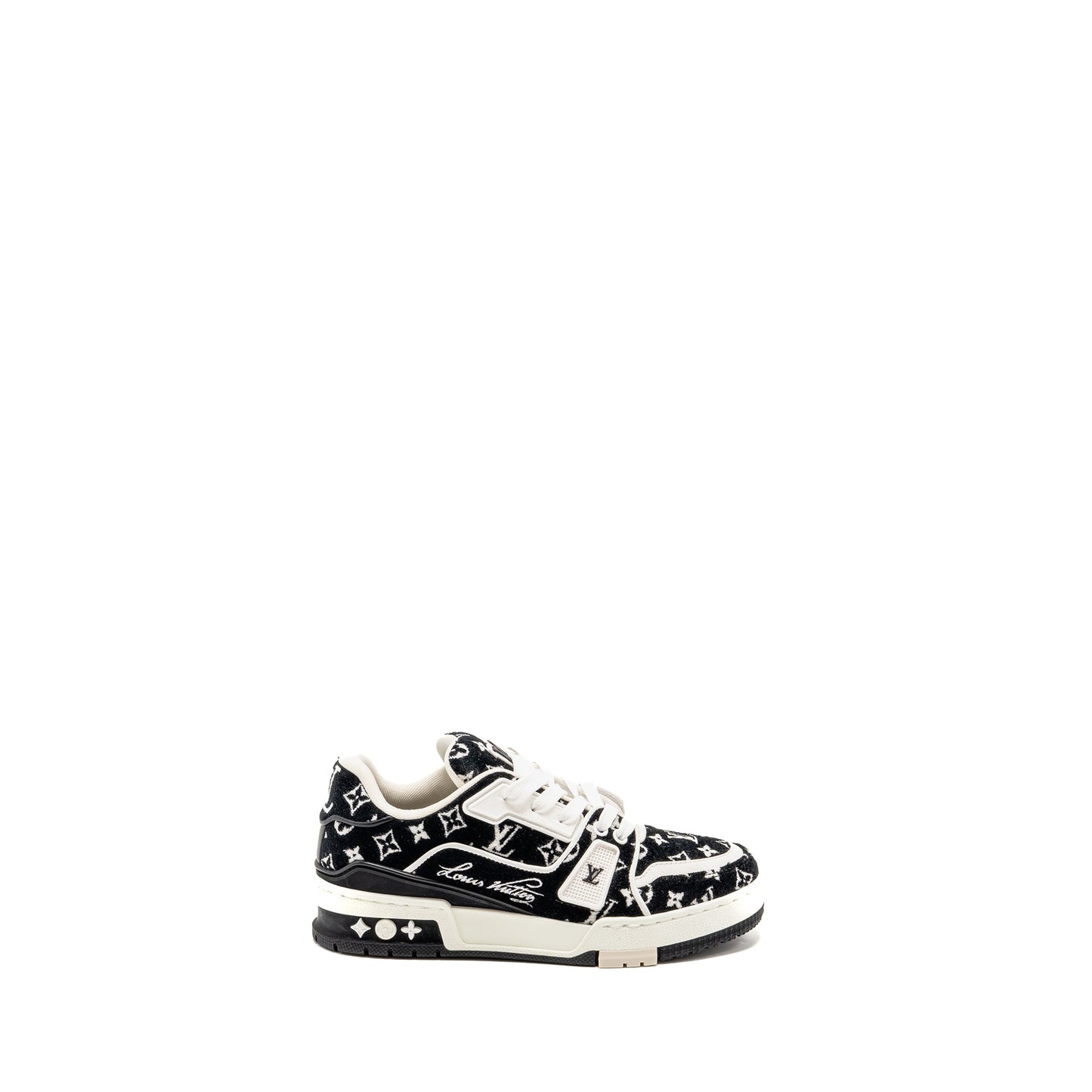 Louis Vuitton size 1.5 trainer sneakers black / white