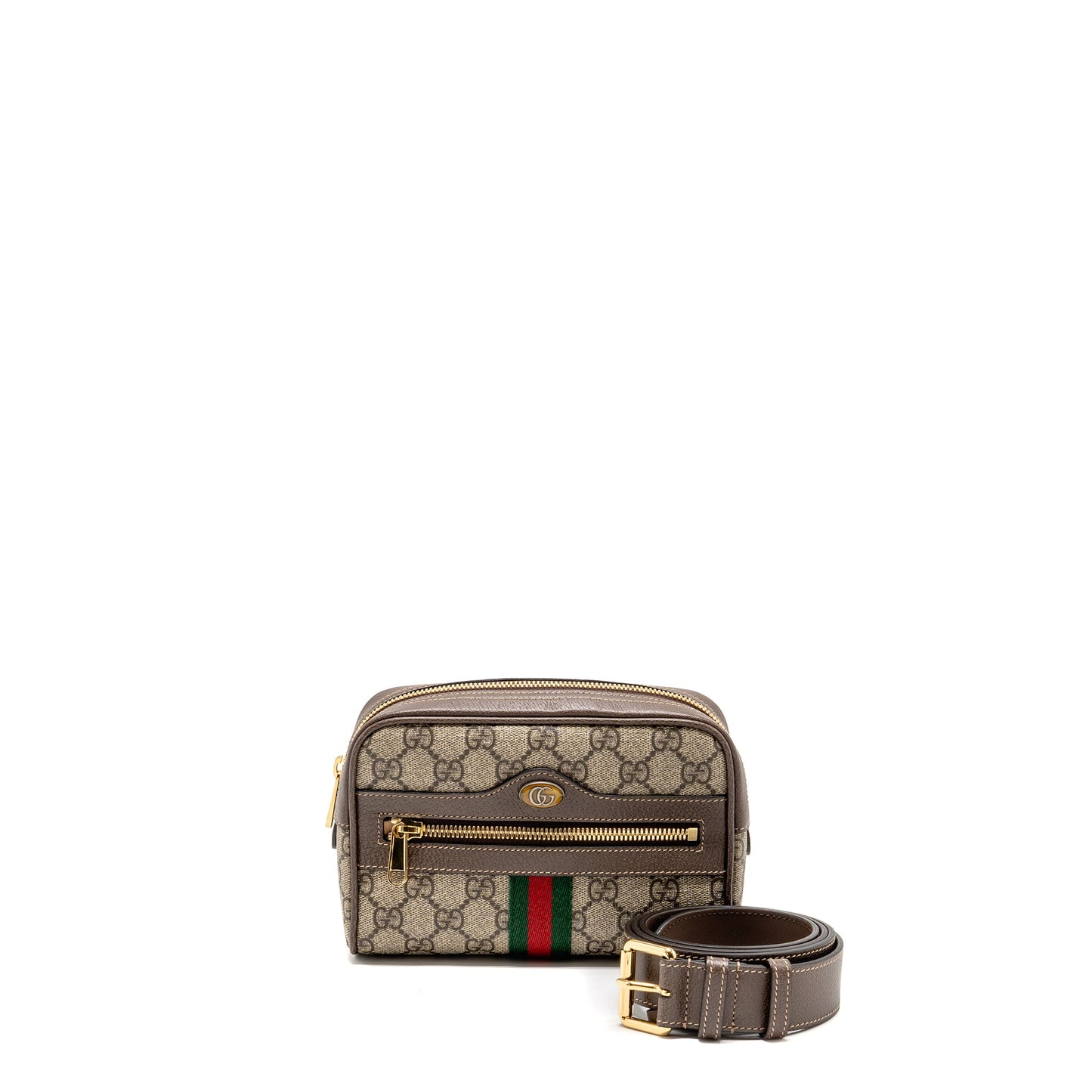 Gucci Size 85 Ophidia Small Belt Purse Supreme Canvas
