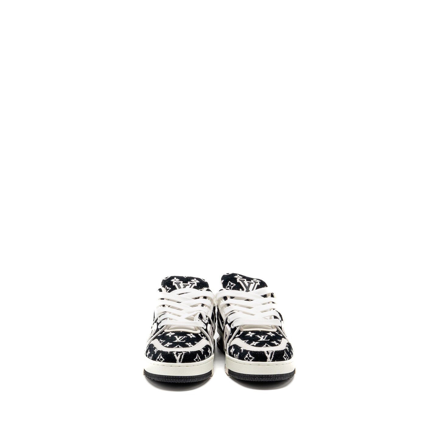 Louis Vuitton size 1.5 trainer sneakers black / white
