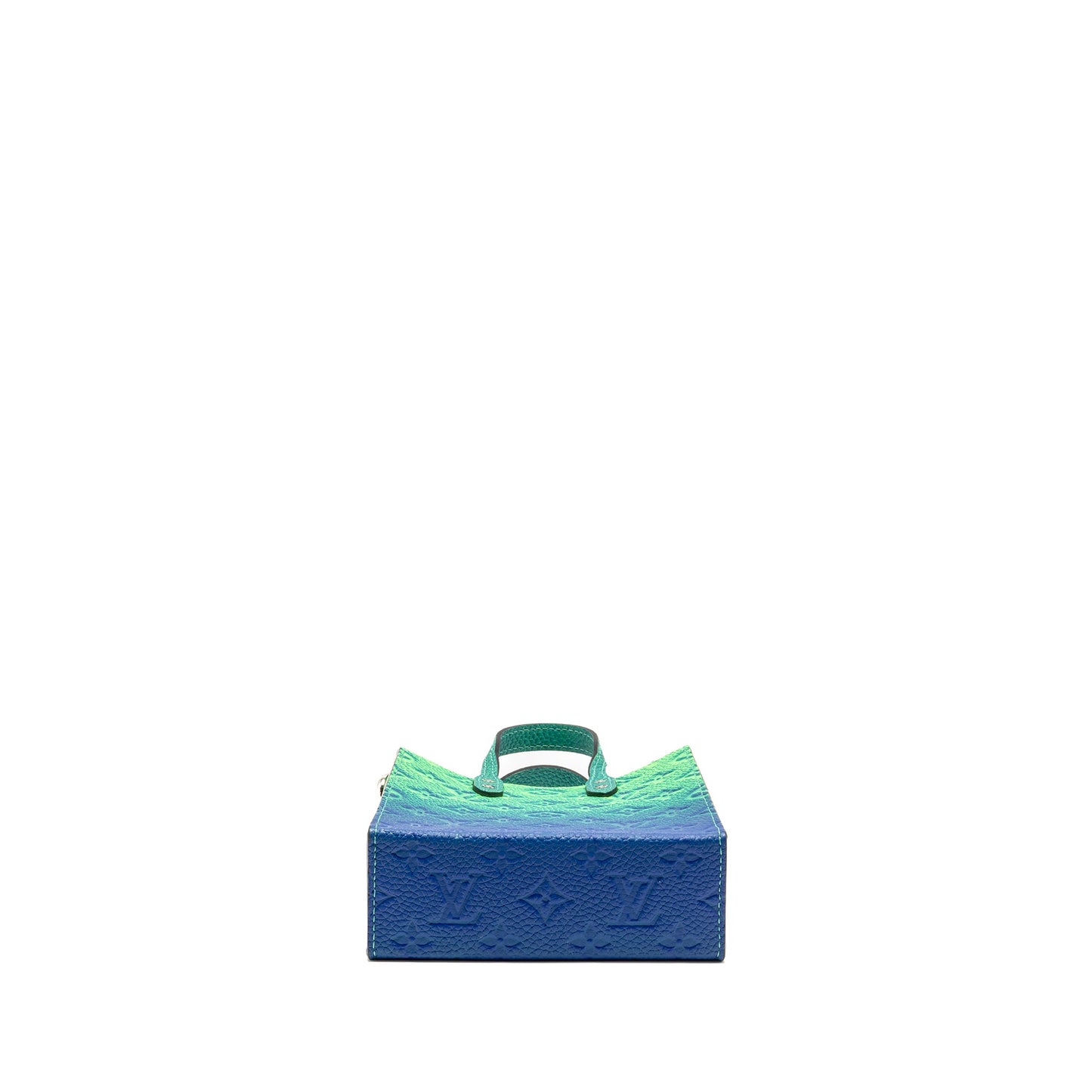 Louis Vuitton Petit Sac Plat Virgil Abloh Taurillon Illusion Blue/Green