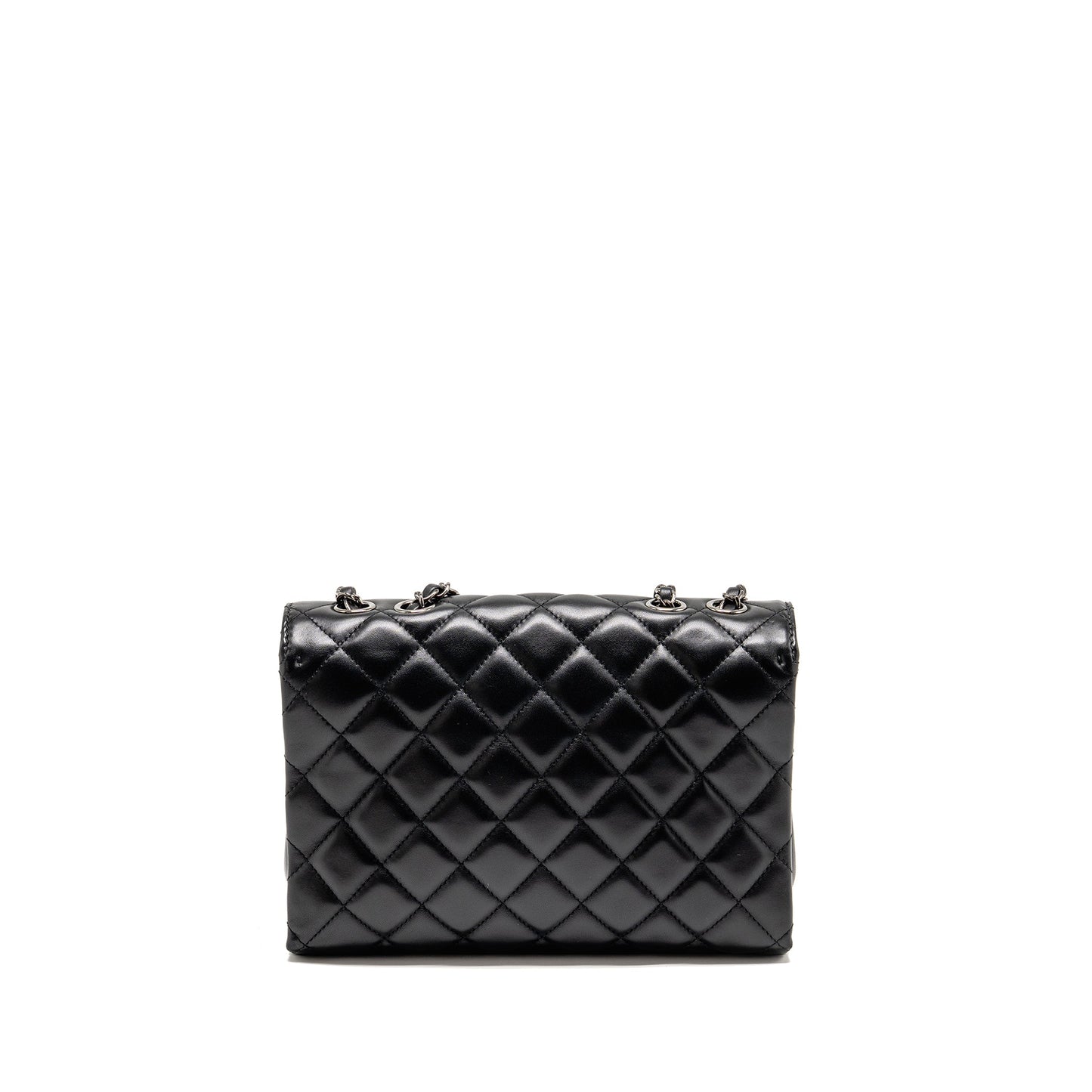 Chanel Coco Loop Single Flap Bag Lambskin Black SHW