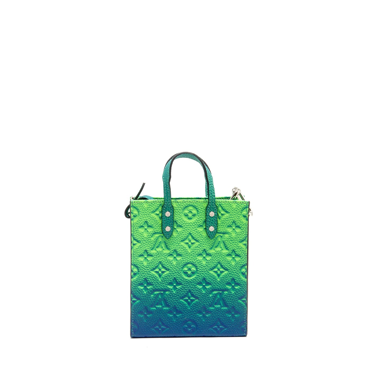 Louis Vuitton Petit Sac Plat Virgil Abloh Taurillon Illusion Blue/Green