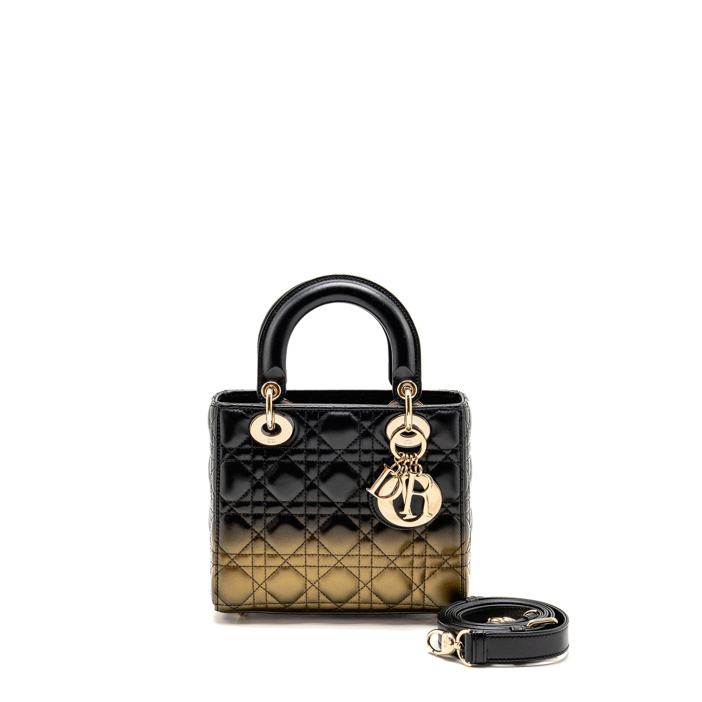 Dior Small Lady Dior Lambskin Black / Gold