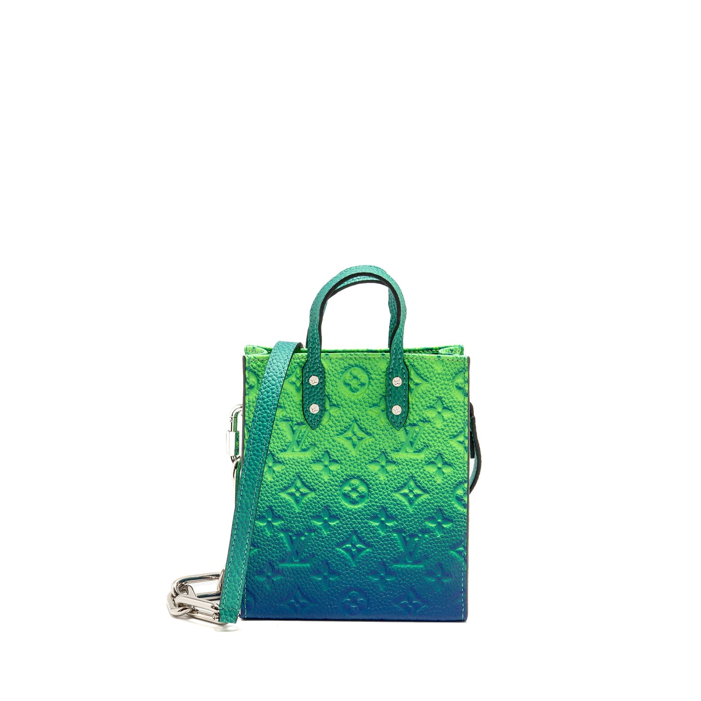 Louis Vuitton Petit Sac Plat Virgil Abloh Taurillon Illusion Blue/Green