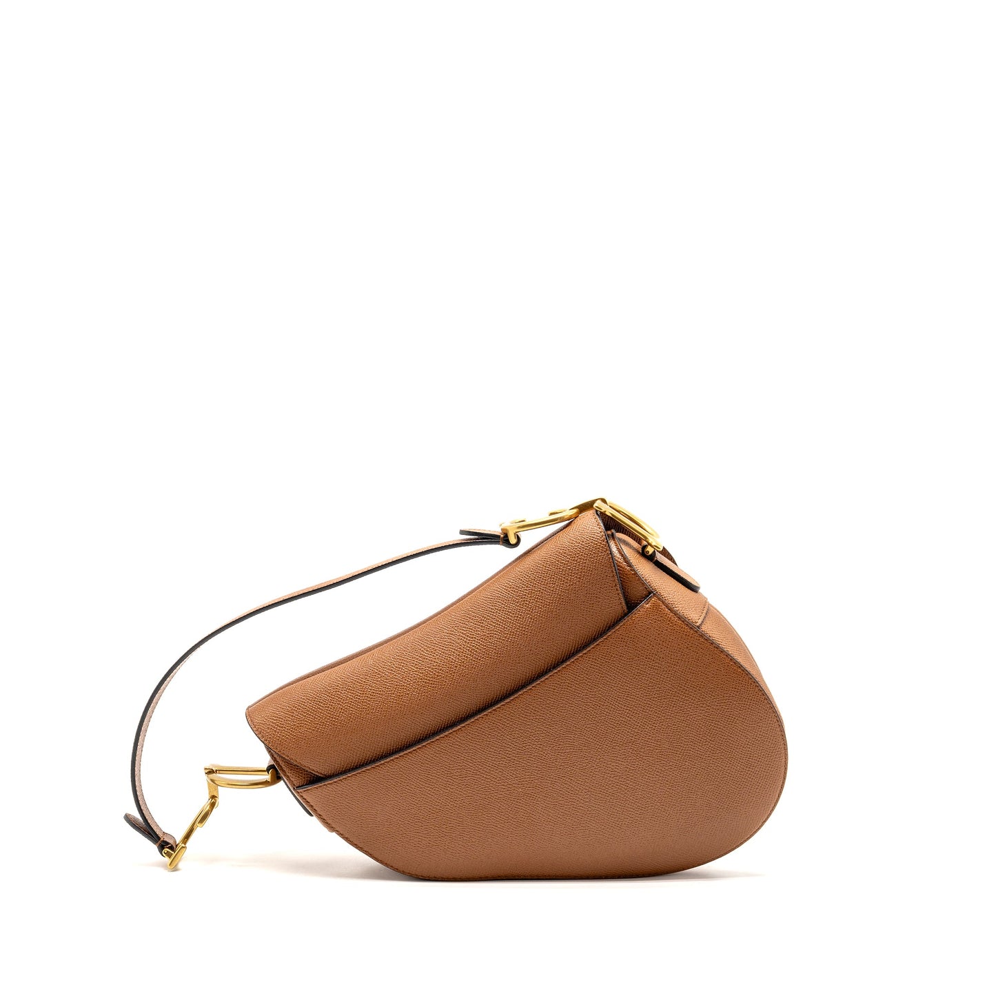 Dior Medium Saddle Purse Calfskin Caramel