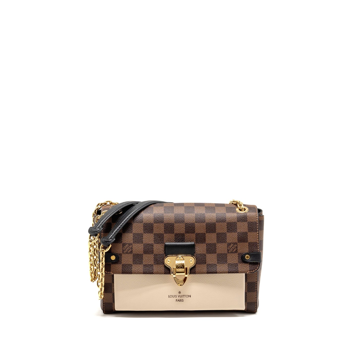 Louis Vuitton Vavin Damier Ebene Canvas Cream White