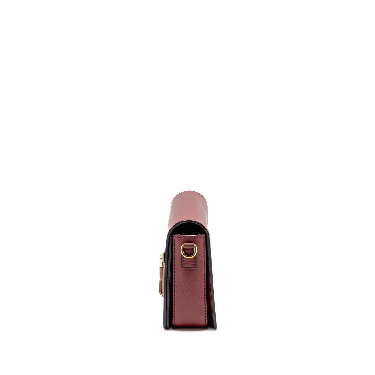 Dior Diorevolution Flap Purse Dark Red Calfskin